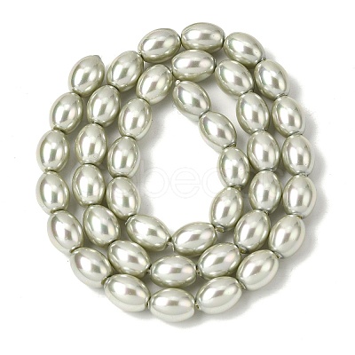 Electroplated Shell Pearl Beads Strands BSHE-B008-07A-1