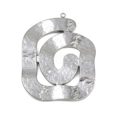 304 Stainless Steel Big Pendants LS-STAS-G363-02P-1