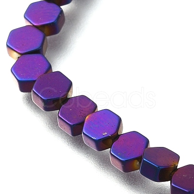 Electroplated Synthetic Non-magnetic Hematite Beads Strands G-C154-B01-01E-1