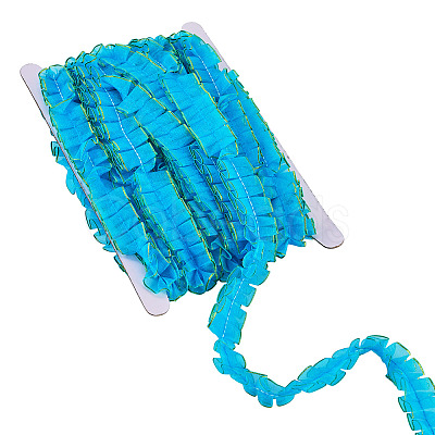 10M Double Layer Polyester Lace Ribbon OCOR-TA0004-14F-1