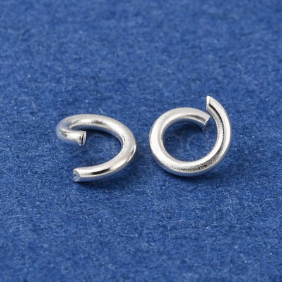 Brass Open Jump Rings KK-G604-08S-21-1