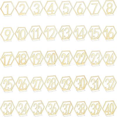 40Pcs Acrylic Display Holder Sets AJEW-NB0002-67-1