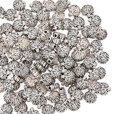120Pcs Tibetan Style Alloy Beads FIND-HY0002-30-1