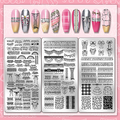 Stainless Steel DIY Nail Art Templates MRMJ-PH0003-21-1