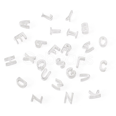 6Pcs 925 Sterling Silver Hollow Initial Beads STER-TA0001-53K-1