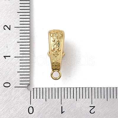 Brass Micro Pave Cubic Zirconia Donut Bails ZIRC-NH0001-02G-1
