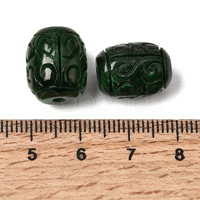 Natural Myanmar Jade Dyed Beads G-C283-06-1