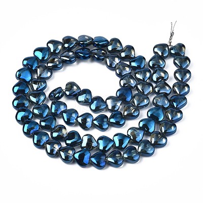 Electroplate Glass Beads Strands EGLA-S188-14-C04-1