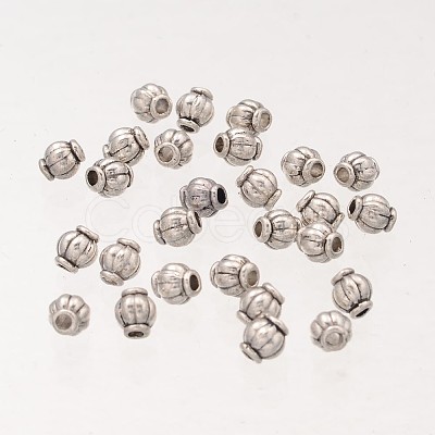 Barrel Tibetan Silver Spacer Beads LS-A575-NF-1
