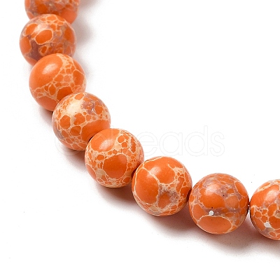 Synthetic Imperial Jasper Dyed Beads Strands G-P507-01A-05-1