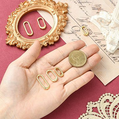 6Pcs 3 Styles Brass Spring Gate Rings KK-CJ0004-29-1