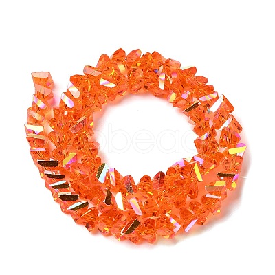 Transparent Glass Beads Strands EGLA-P061-04B-AB10-1