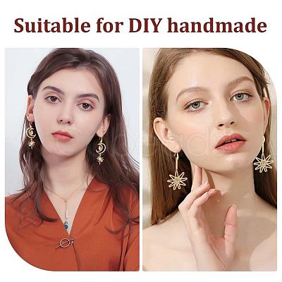 30Pcs Brass Earring Hooks DIY-CN0002-55-1