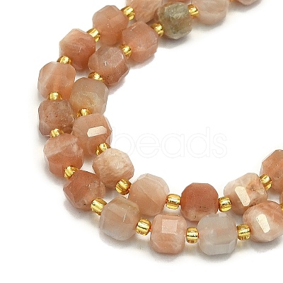 Natural Sunstone Beads Strands G-I376-D65-01-1