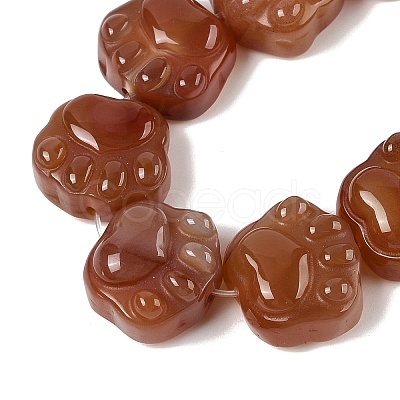 Natural Red Agate Beads Strands G-M108-A07-01-1