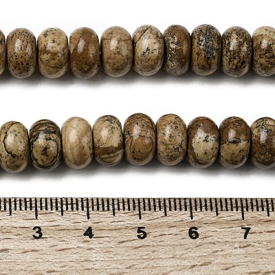 Natural Picture Jasper Beads Strands G-A280-A03-03-1