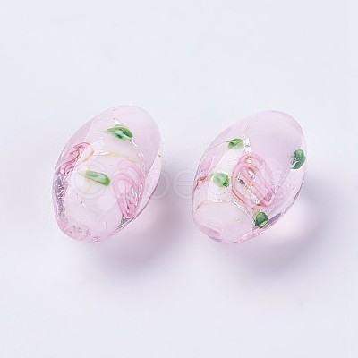 Handmade Silver Foil Lampwork Beads LAMP-J089-I03-1