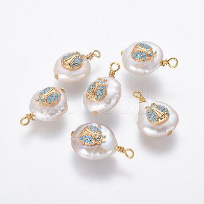 Natural Cultured Freshwater Pearl Pendants PEAR-L027-04D-1