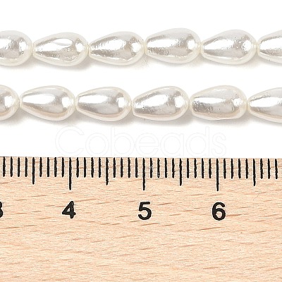 Electroplate Shell Pearl Beads Strands BSHE-G010-4x7mm-01-1