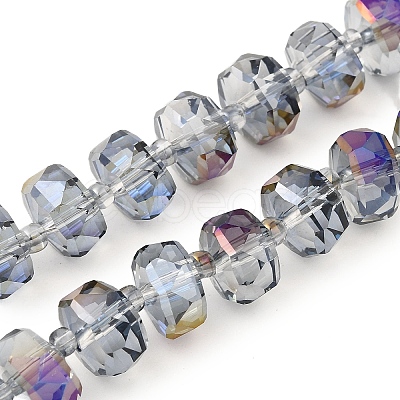 Transparent Electroplate Glass Beads Strands EGLA-P062-01A-HR02-1