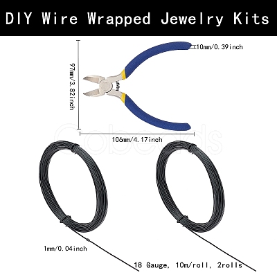 DIY Wire Wrapped Jewelry Kits DIY-BC0011-81D-01-1