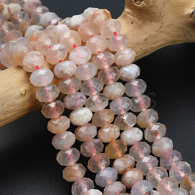 Natural Cherry Blossom Agate Beads Strands G-Z111-A40-1