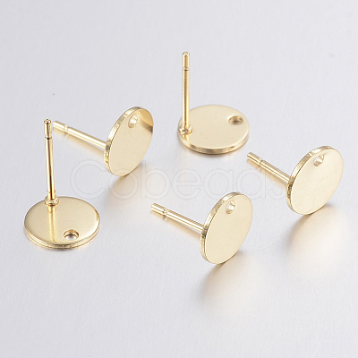 304 Stainless Steel Stud Earring Findings STAS-G179-53G-1
