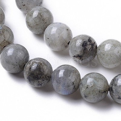 Natural Labradorite Beads Strands G-I261-D02-8mm-1