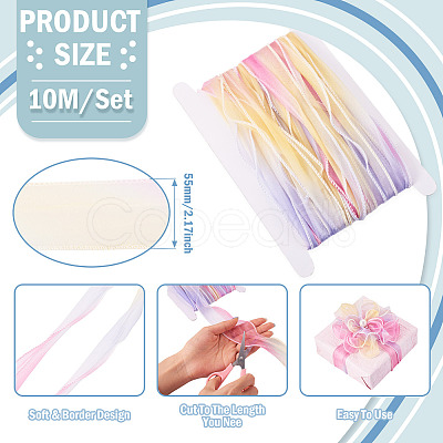 10M Polyester Gauze Ribbon OCOR-TA0003-24B-1
