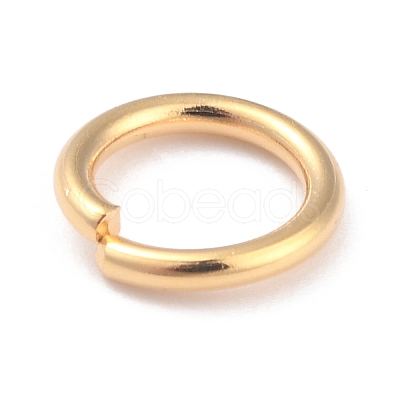 Rack Plating Brass Open Jump Rings X-KK-O139-18P-G-1