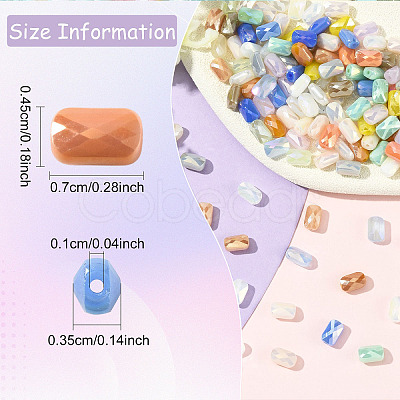 2 Strands Electroplate Glass Beads Strands EGLA-YW0005-63A-1