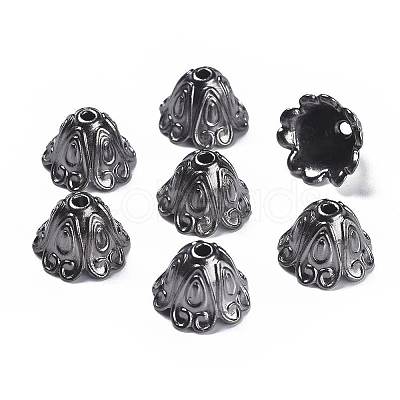 Tibetan Style Alloy Bead Caps LS-TIBEB-EA9700YKG-B-FF-1