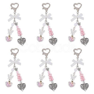 Acrylic Pendant Decorations HJEW-AB00555-1