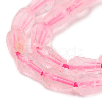 Natural Rose Quartz Beads Strands G-C080-B02-01-1