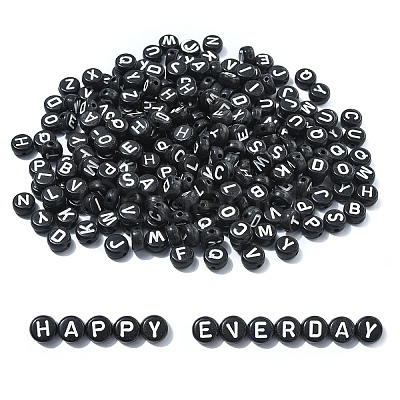 Opaque Acrylic Horizontal Hole Beads SACR-YW0001-70-1