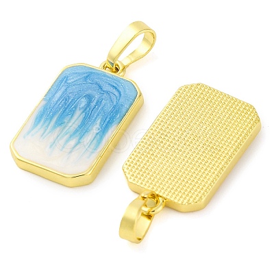 Brass Enamel Pendants KK-S401-10G-1