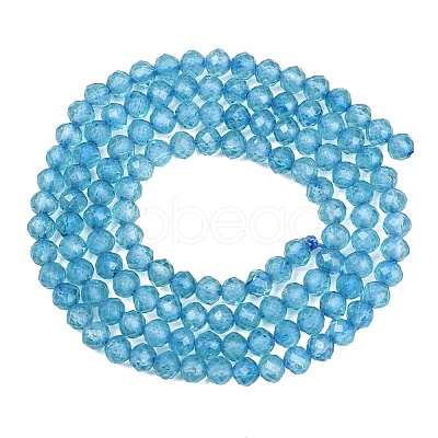 Natural Blue Topaz Beads Strands G-B175-D21-3mm-1