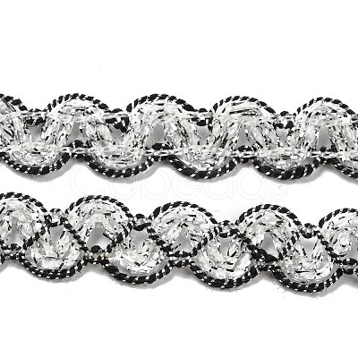 Polyester Wavy Lace Trim OCOR-K007-04B-1