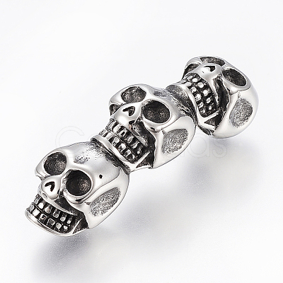 304 Stainless Steel Beads STAS-I091-48AS-1