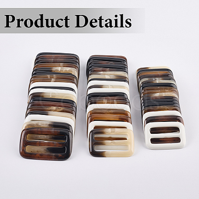 20Pcs Resin Tri-Glide Adjuster Buckles FIND-GF0008-12A-1