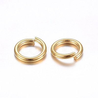 304 Stainless Steel Open Jump Rings X-STAS-O098-02G-18-1