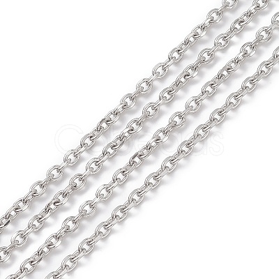 Tarnish Resistant 304 Stainless Steel Cable Chains CHS-L017-23B-1