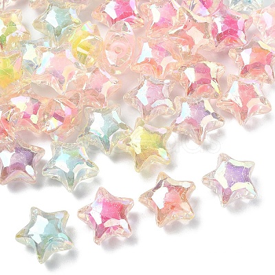 50Pcs Transparent Acrylic Beads TACR-YW0002-26-1