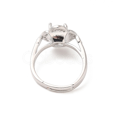 Brass Micro Pave Cubic Zirconia Rings RJEW-R146-06E-P-1