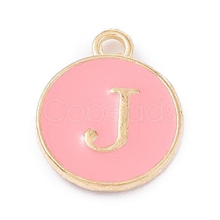 Golden Plated Alloy Enamel Charms X-ENAM-Q437-14J-1