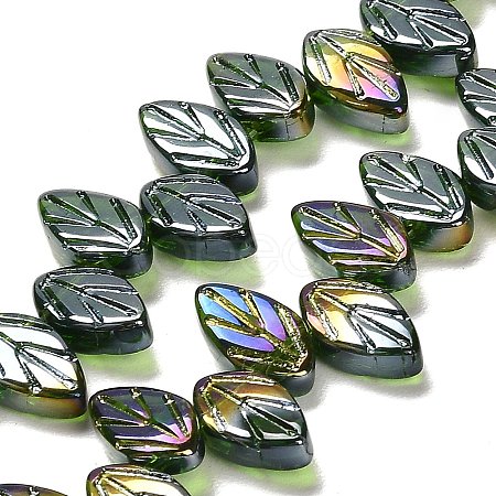 Electroplate Glass Beads Strands EGLA-B004-02A-AB04-1