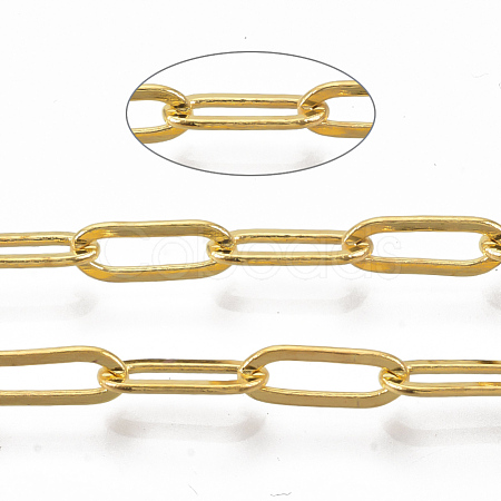 Brass Paperclip Chains CHC-S008-001B-G-1