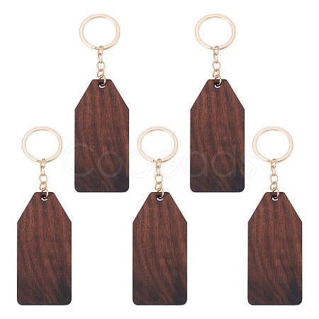 Walnut Wood Pendant Keychains KEYC-TAC0034-06E-1