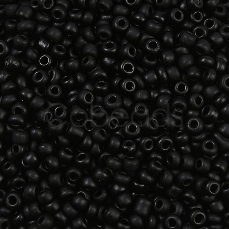 Frosted Opaque 8/0 Glass Seed Beads X-SEED-R029-3mm-A07-1