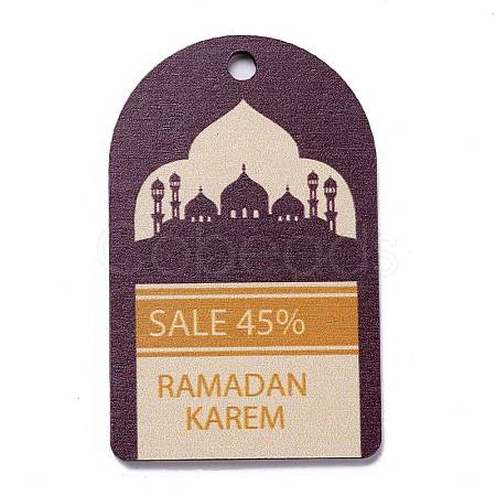Ramadan Theme Wood Pendants WOOD-C011-06D-1